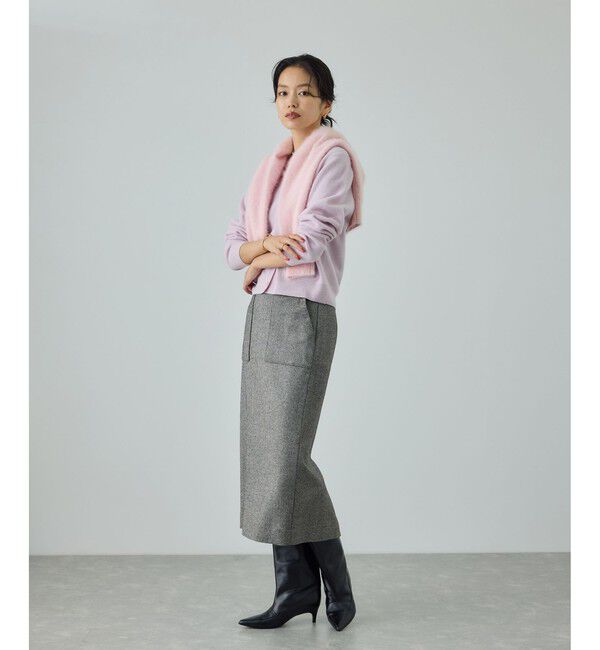 ROPE「【一部WEB限定】ウールカシミヤ ブレンドニットカーディガン/イージーケア」|カーディガン|