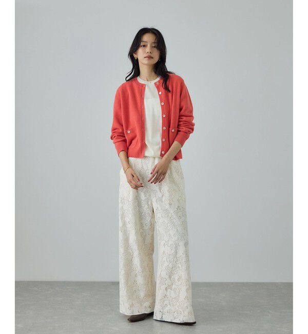 ROPE「【一部WEB限定】ウールカシミヤ ブレンドニットカーディガン/イージーケア」|カーディガン|