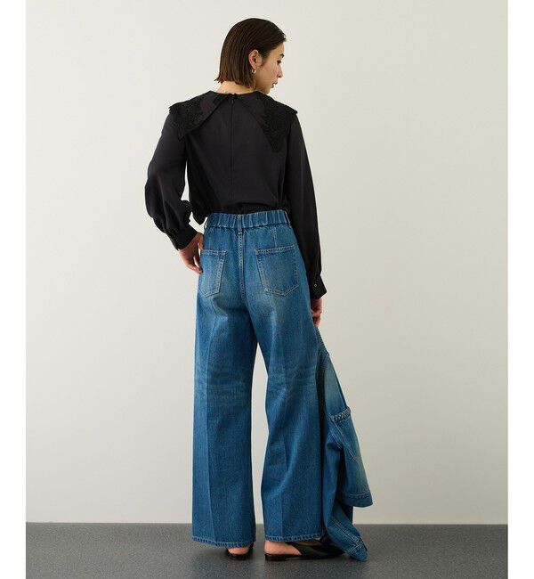 ROPE「レースカラーコンパクトブラウス/イージーケア」|シャツ・ブラウス|