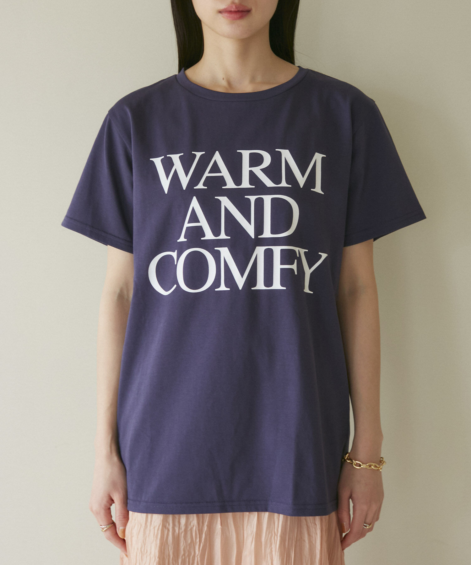 VIS「【洗える】Souvenir ロゴTシャツ」|Tシャツ・カットソー|