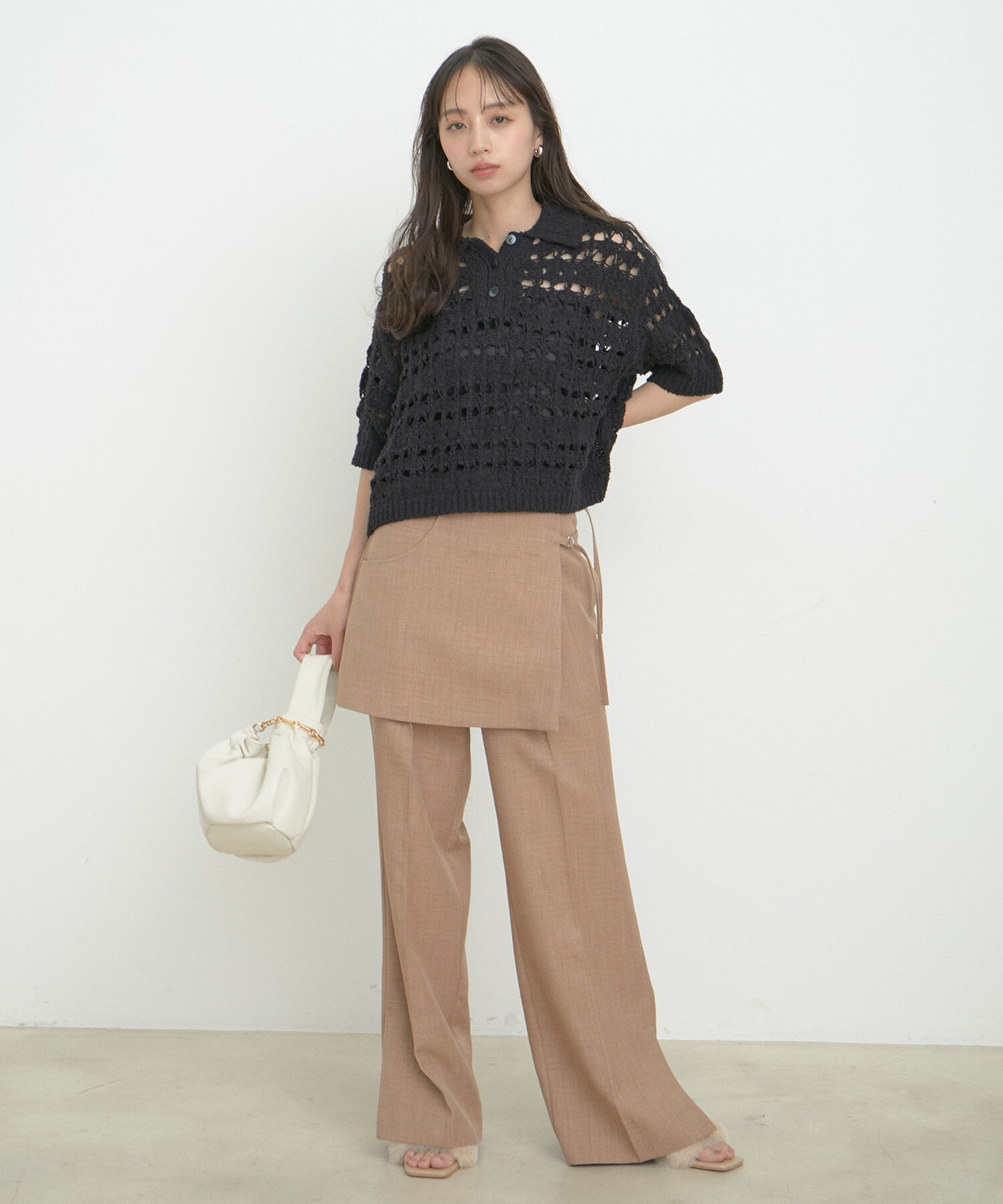 VIS「ファンシーヤーンニットポロ」|その他|