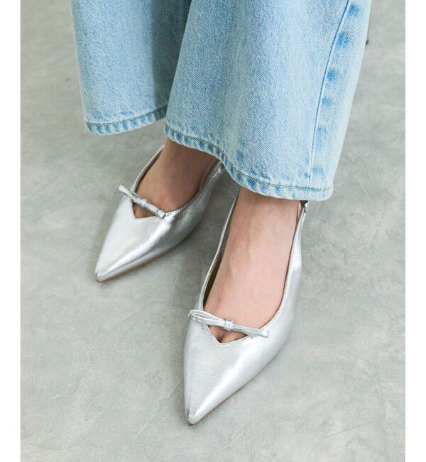 VIS「スリングバックリボンミュール」|パンプス|