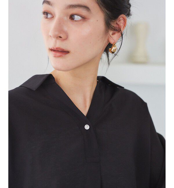 VIS「【WEB限定】バックシャンスキッパーブラウス」|シャツ・ブラウス|