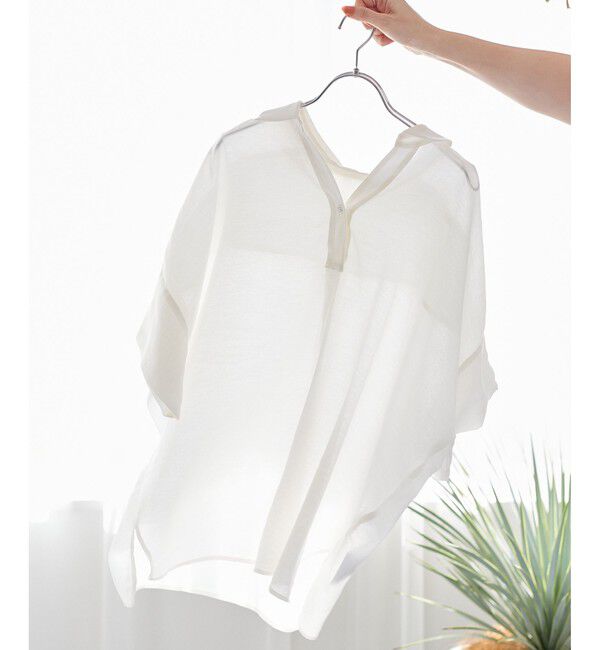 VIS「【WEB限定】バックシャンスキッパーブラウス」|シャツ・ブラウス|