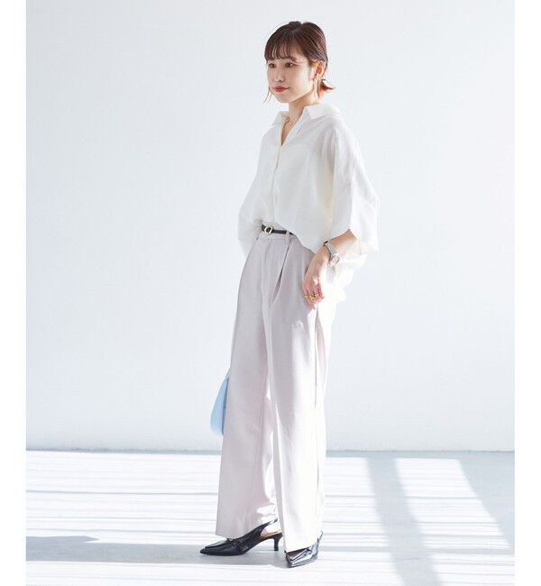 VIS「【WEB限定】バックシャンスキッパーブラウス」|シャツ・ブラウス|