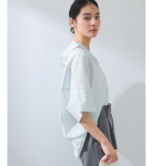 VIS「【WEB限定】バックシャンスキッパーブラウス」|シャツ・ブラウス|