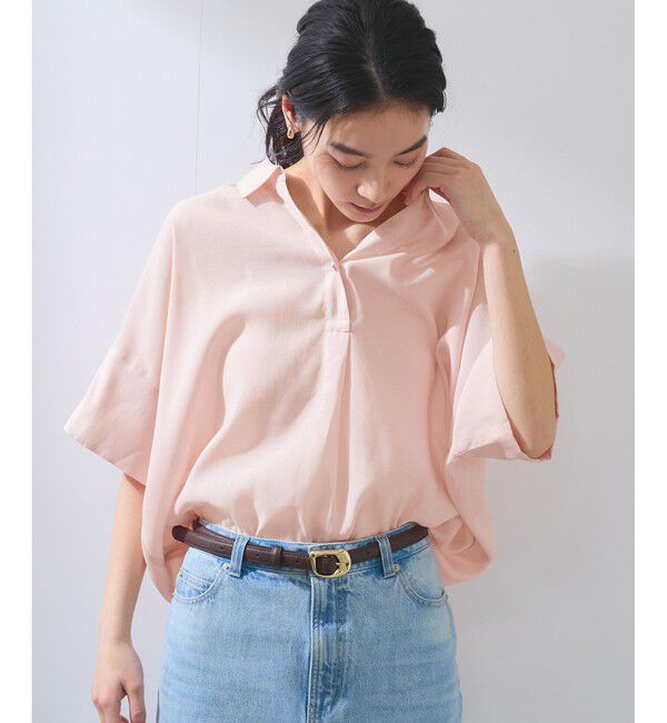 VIS「【WEB限定】バックシャンスキッパーブラウス」|シャツ・ブラウス|