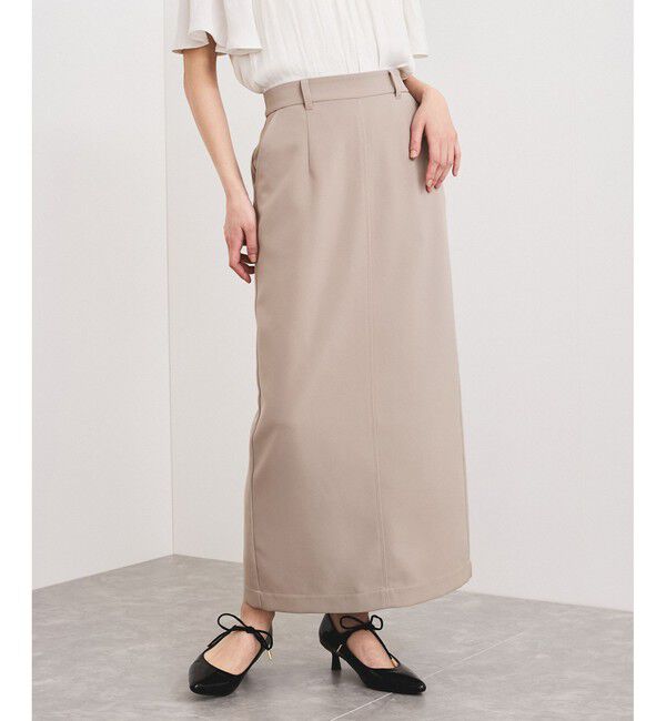 VIS「【洗える】Iラインロングスカート」|スカート|
