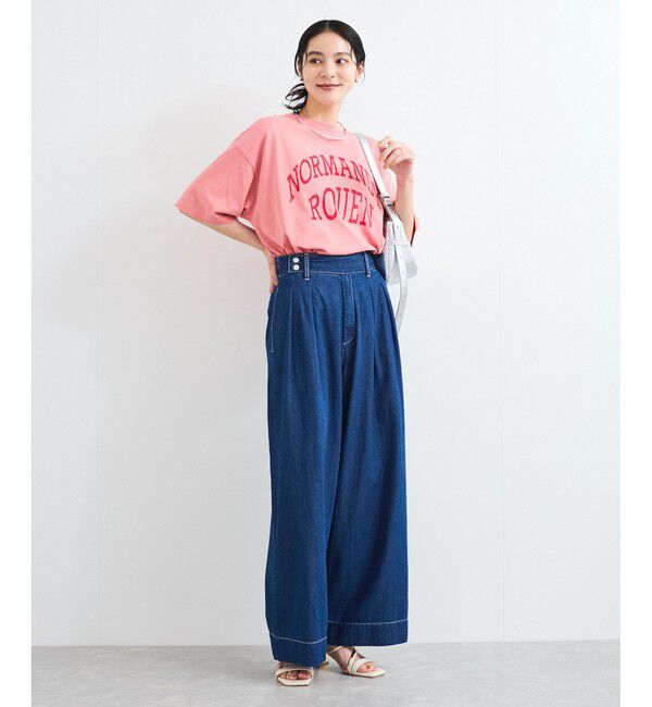 VIS「ピグメント加工プリントビッグTシャツ」|Tシャツ・カットソー|