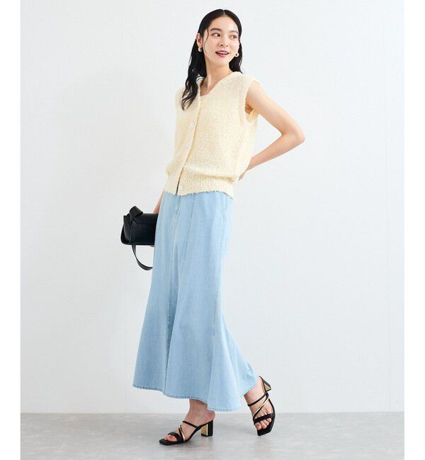 VIS「【洗える】テープヤーンニットベスト」|ベスト・ジレ|