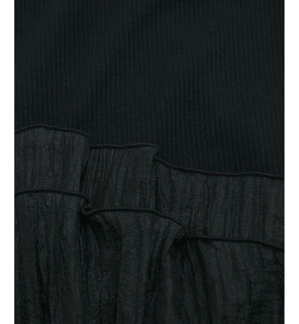 VIS「旬なレイヤードスタイルが叶う！ビスチェドッキングフレンチスリーブプルオーバー【洗える】」|Tシャツ・カットソー|