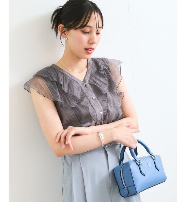 VIS「シアーフリルブラウス」|シャツ・ブラウス|