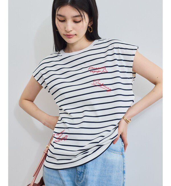 VIS「フレンチスリーブロゴアソートTシャツ」|Tシャツ・カットソー|