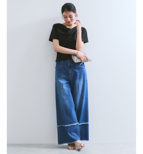 VIS「【夏トク価格】半袖ドレーププルオーバー」|Tシャツ・カットソー|