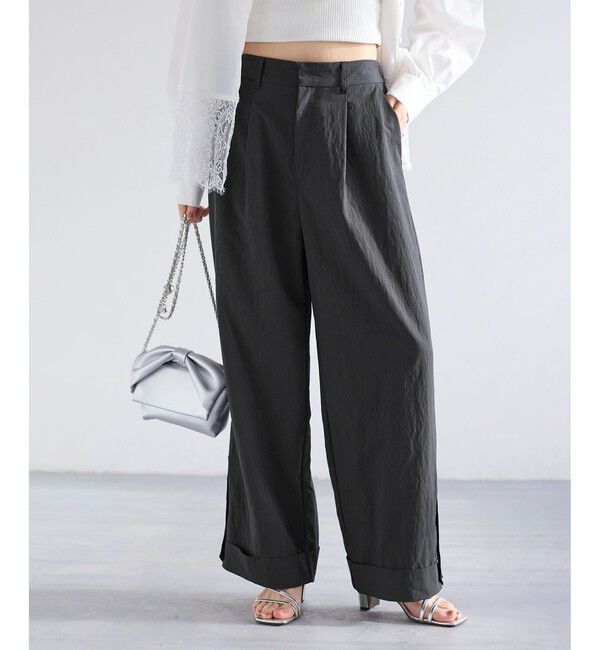 VIS「エアタンロールアップパンツ/イージーケア・防シワ」|チノ|