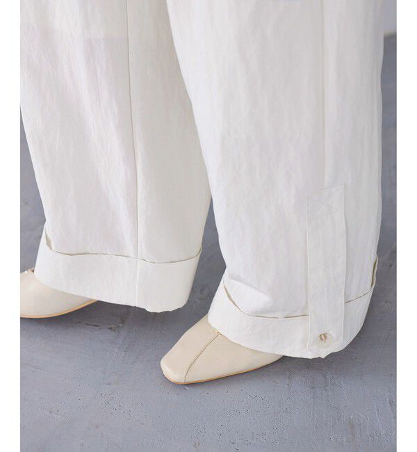 VIS「エアタンロールアップパンツ/イージーケア・防シワ」|チノ|