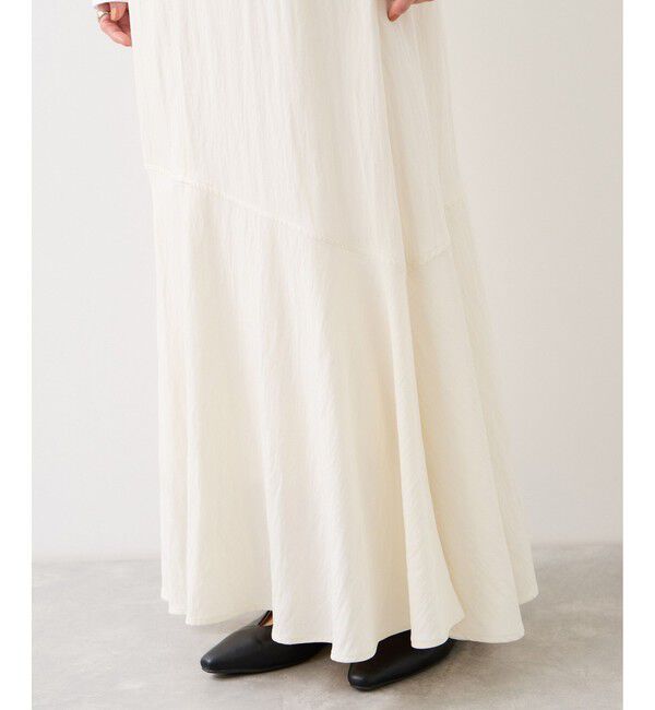 VIS「サテンツイルマーメイドスカート」|スカート|