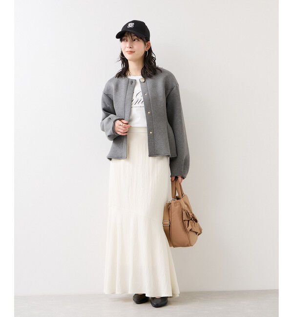 VIS「サテンツイルマーメイドスカート」|スカート|