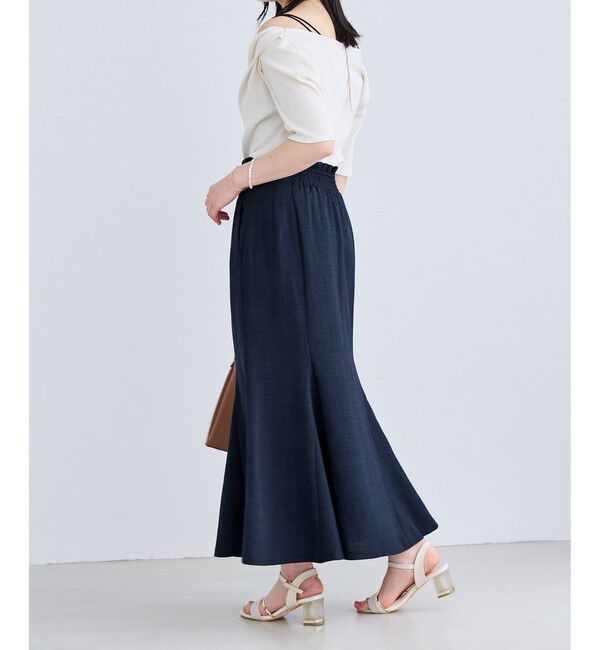 VIS「美easyリネンライクマーメイドスカート/イージーケア・接触冷感・セットアップ対応」|スカート|