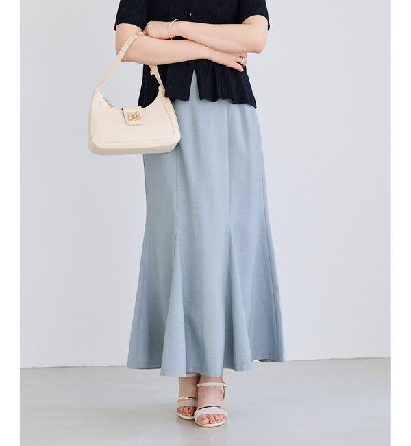 VIS「美easyリネンライクマーメイドスカート/イージーケア・接触冷感・セットアップ対応」|スカート|