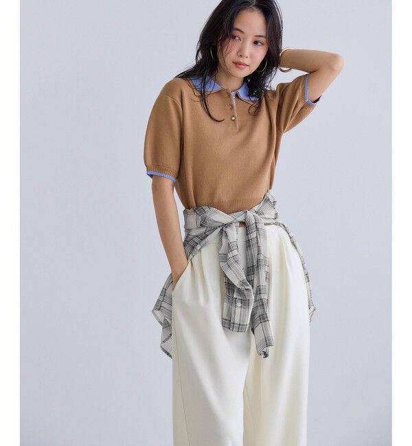 VIS「チェック＆シアーオーバーシャツ」|シャツ・ブラウス|