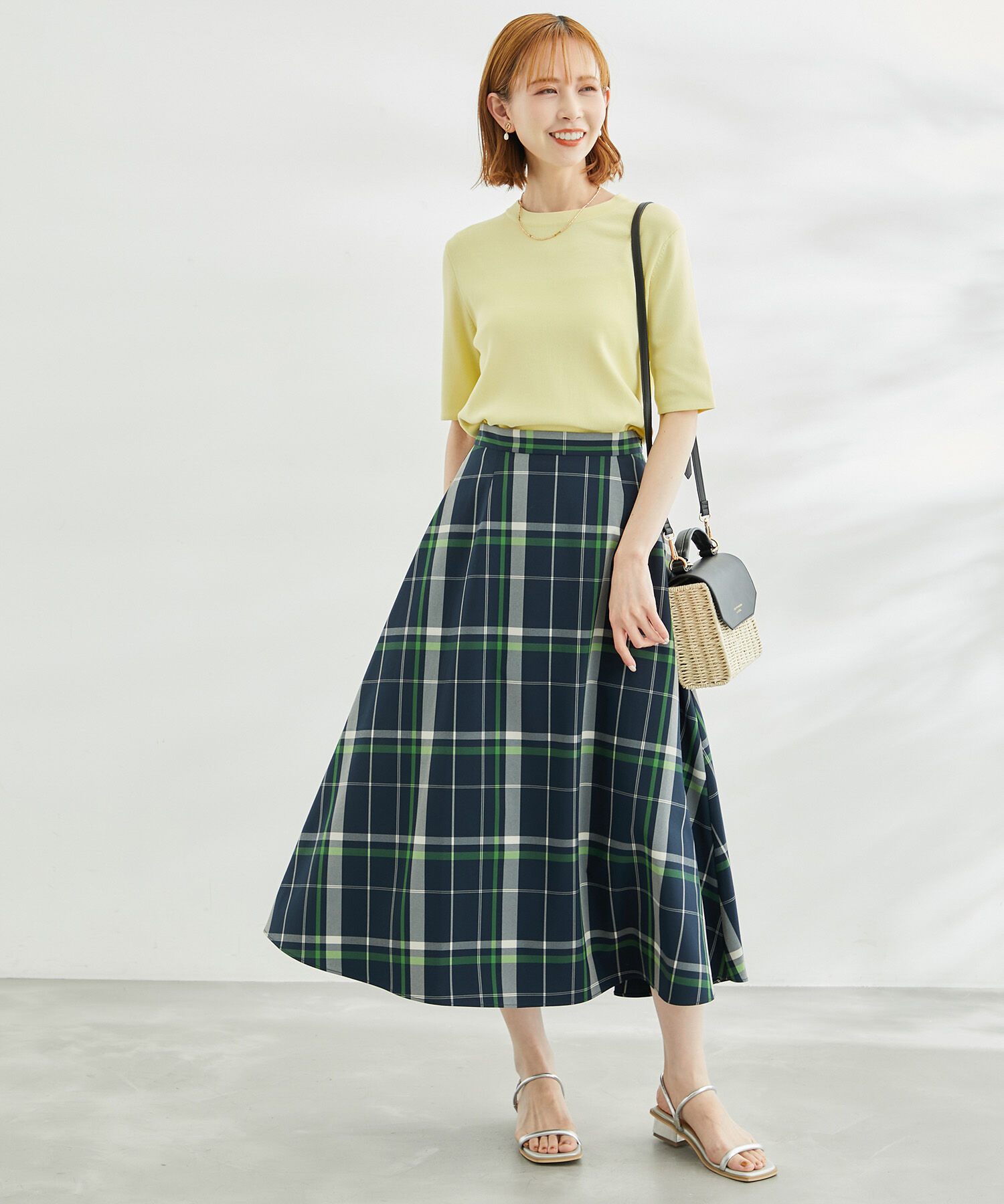 Rope&rsquo;Picnic「チェックボリュームスカート」|スカート|