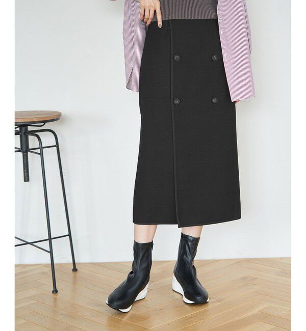 Rope&rsquo;Picnic「チェック＆無地リバーシブルスカート」|スカート|