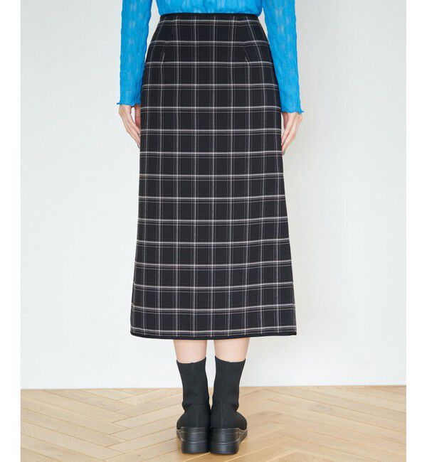 Rope&rsquo;Picnic「チェック＆無地リバーシブルスカート」|スカート|