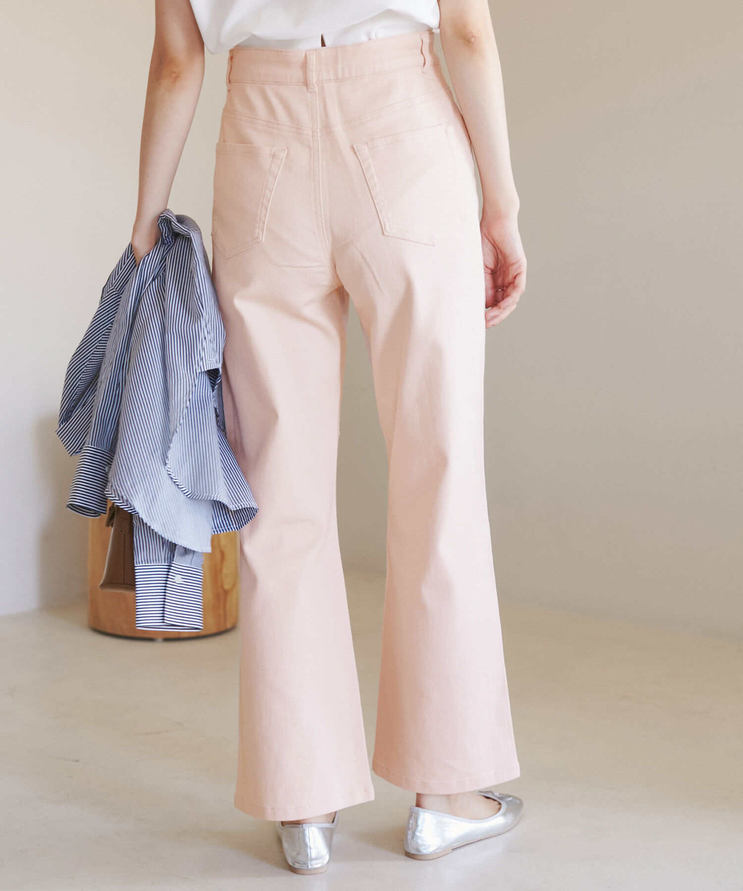 Rope&rsquo;Picnic「【ウエスト革命デニム】ウエストシェイプフレアデニムパンツ/新色追加」|デニム|