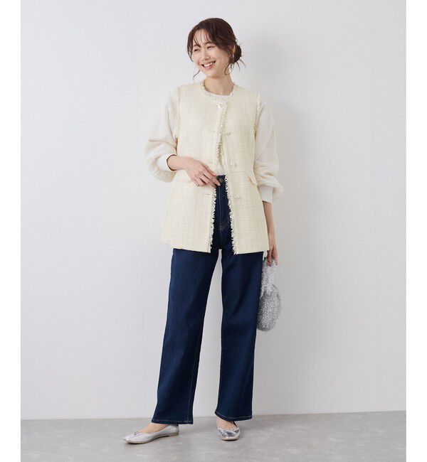 Rope&rsquo;Picnic「ツイードジレ ベスト」|ベスト・ジレ|