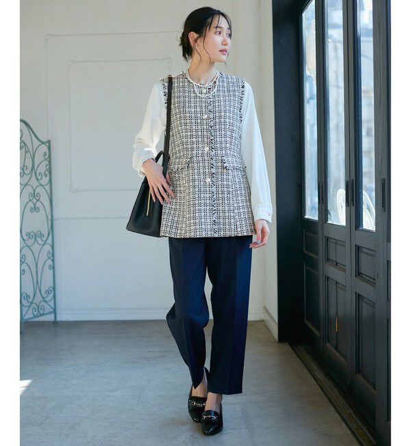 Rope&rsquo;Picnic「ツイードジレ ベスト」|ベスト・ジレ|