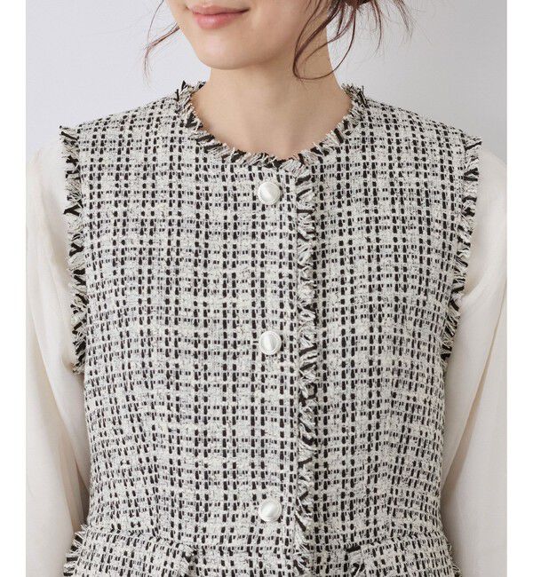 Rope&rsquo;Picnic「ツイードジレ ベスト」|ベスト・ジレ|