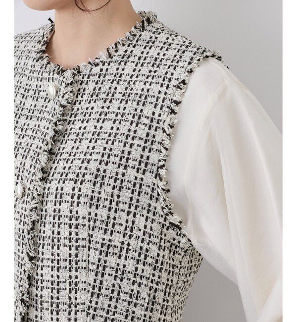 Rope&rsquo;Picnic「ツイードジレ ベスト」|ベスト・ジレ|