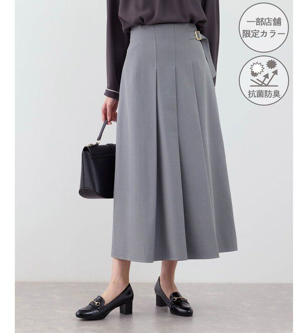 Rope&rsquo;Picnic「クリアツイルタックキルトスカート/入卒式・セレモニー・セットアップ対応」|スカート|グレー(07)