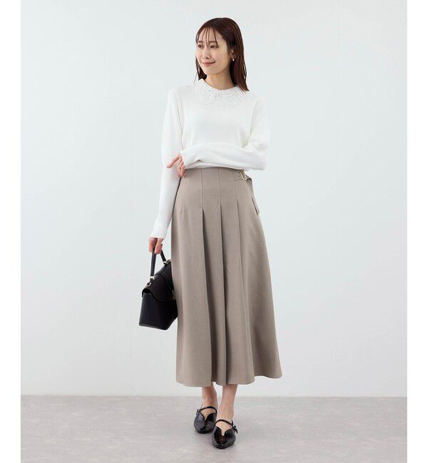 Rope&rsquo;Picnic「クリアツイルタックキルトスカート/入卒式・セレモニー・セットアップ対応」|スカート|