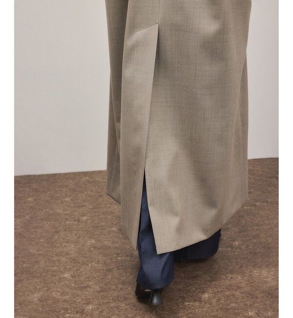 ADAM ET ROPE'「【サステナブル】バルマカーンマキシコート」|ステンカラーコート|