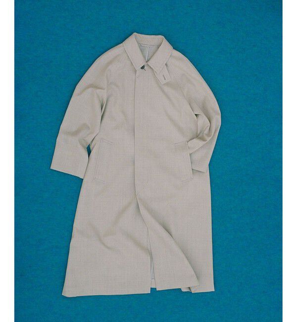 ADAM ET ROPE'「【サステナブル】バルマカーンマキシコート」|ステンカラーコート|