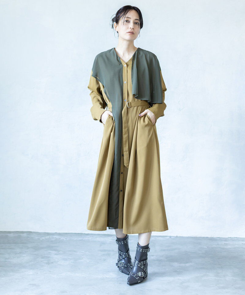  「シフォンレイヤードワンピース」|ワンピース|