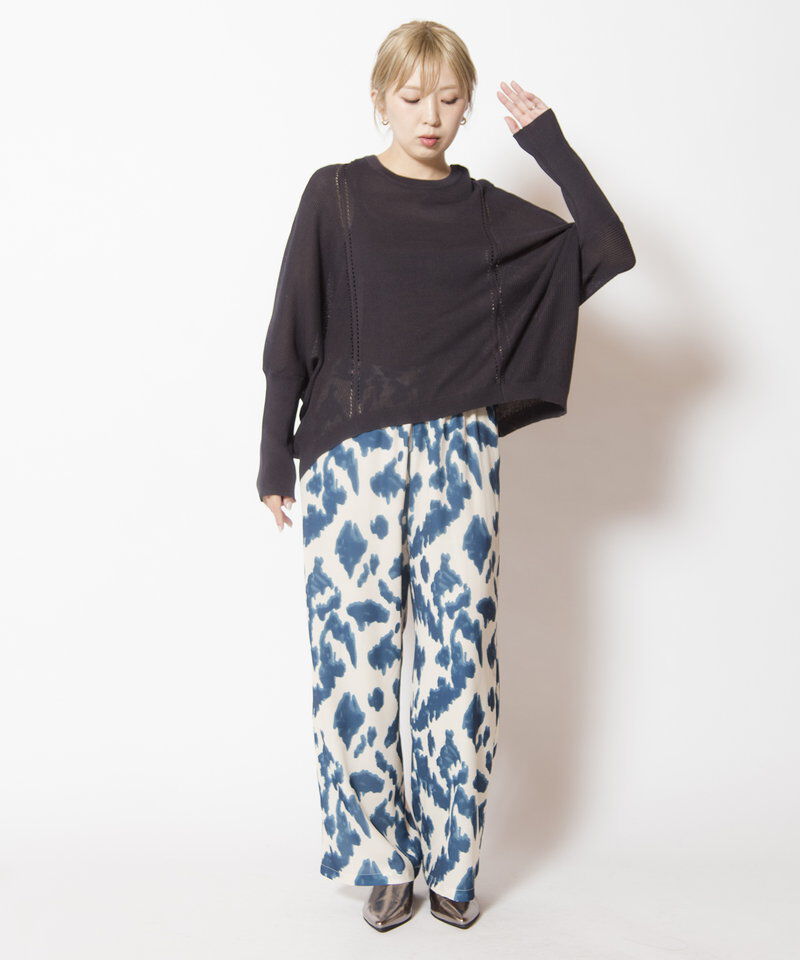  「切替ドルマンニットプルオーバー」|ニット・セーター|