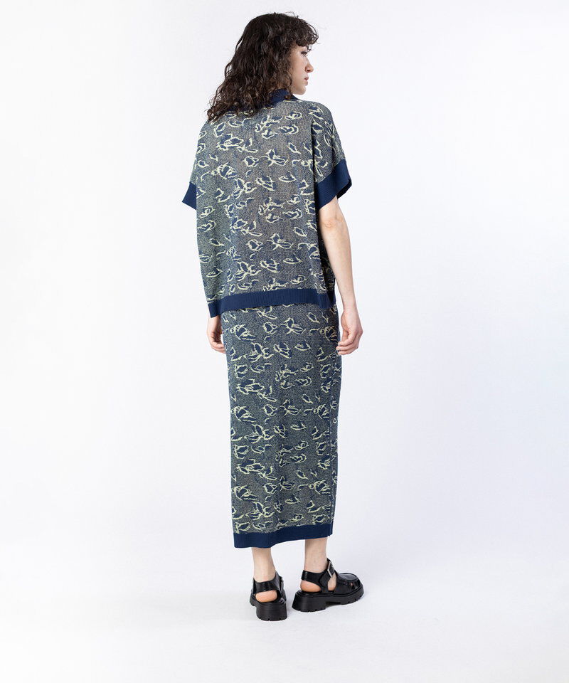  「スキッパージャガードニットプルオーバー」|ニット・セーター|