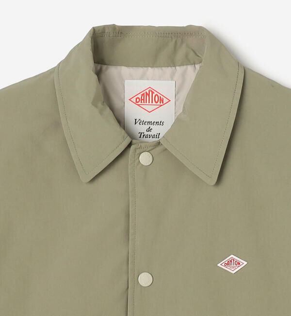 DANTON「DANTON | ピーチタフタ 中綿コーチジャケット MEN」|ダウン|