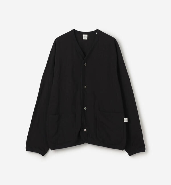ORCIVAL「ORCIVAL | コットン Vネックカーディガン MEN」|カーディガン|BLACK