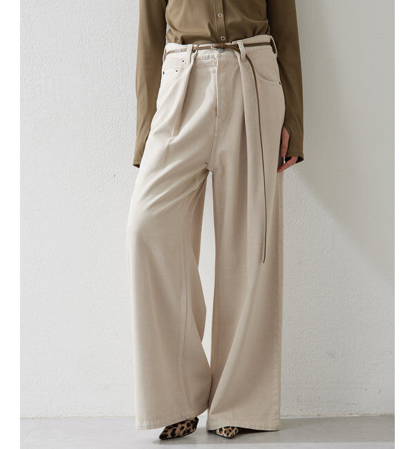  「デニムタックパンツ」|デニム|