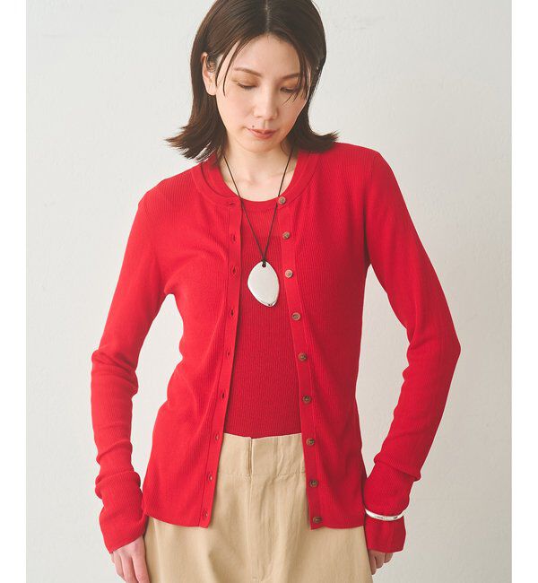  「シアーリブニットカーディガン」|ニット・セーター|