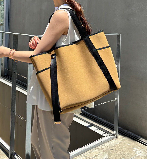  「【A4対応/軽量/ポケット３つ】ウェットダブルポケットトートバッグ」|トートバッグ|