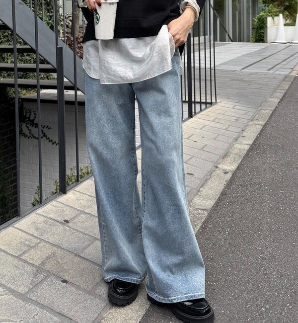  「【4色5サイズ展開/累計販売1.3万超】リラックススーパーワイドデニム」|デニム|