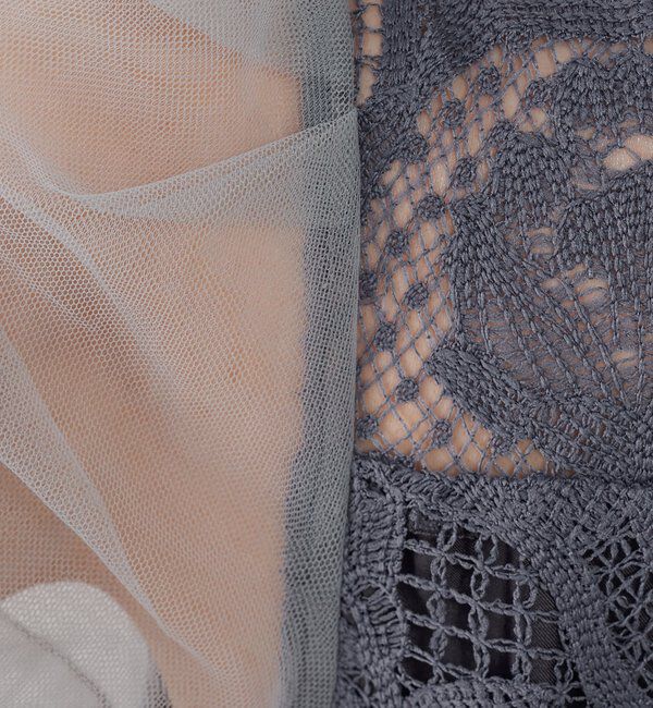  「グラフィカルリーフレースワンピース」|ワンピース|