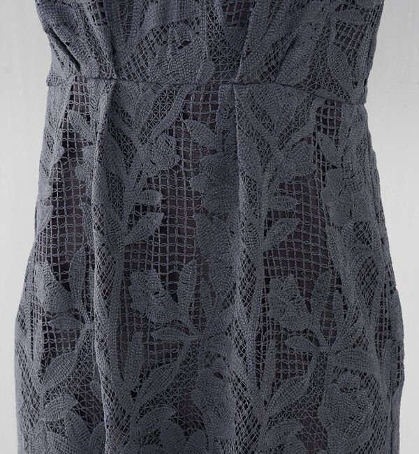  「グラフィカルリーフレースワンピース」|ワンピース|