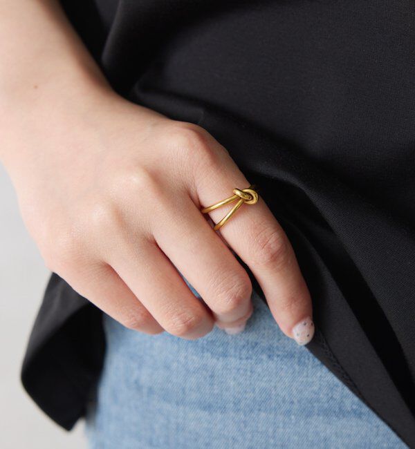  「【PAPILLONNER/パピヨネ】ステンレスノットリング」|リング|