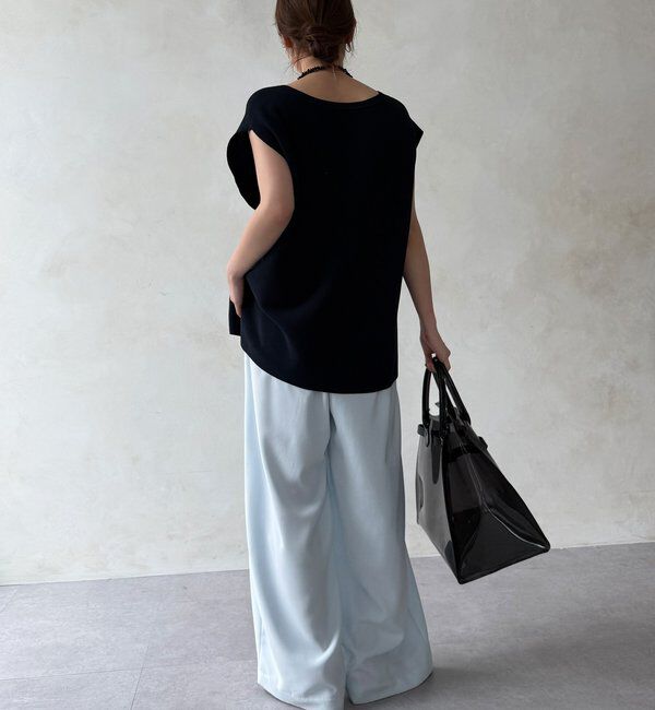  「【累計販売数3万枚突破/21色4サイズ展開！】タックワイドパンツ」|チノ|